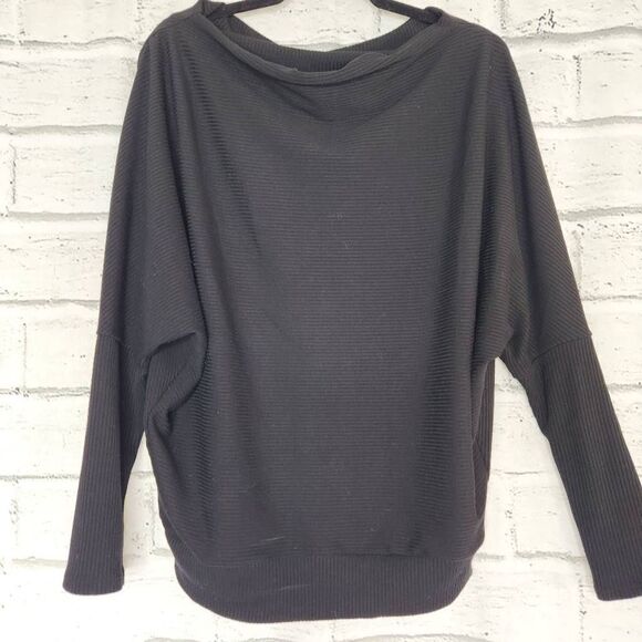 Vici Tyche Knit Boat Neck Dolman Sleeve Pullover Sweater Black Size Medium - Picture 1 of 12